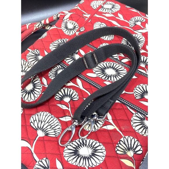 Vera Bradley Laptop Organizer Removeable Strap Red/White Vintage - Picture 4 of 5
